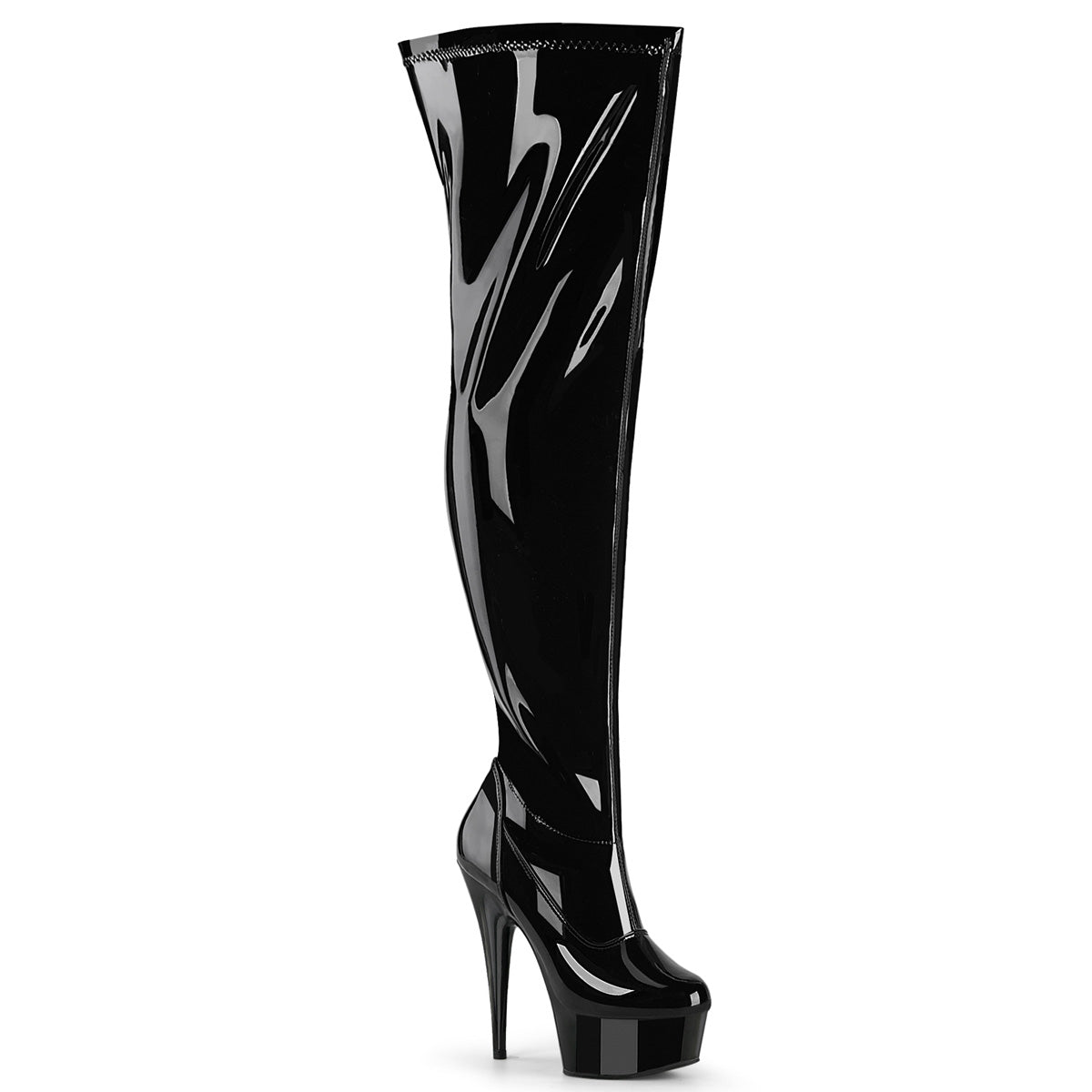【PLEASER】DELIGHT-3000WCF シューズ Blk Str. Pat/Blk【取寄】