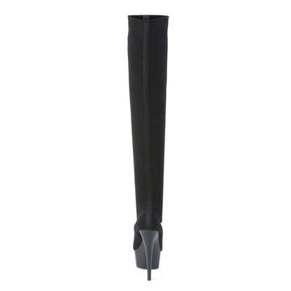 【PLEASER】DELIGHT-3002-1 シューズ Blk Stretch Knit Fabric/Blk Matte【取寄】
