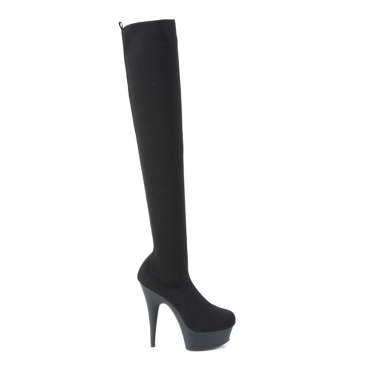 【PLEASER】DELIGHT-3002-1 シューズ Blk Stretch Knit Fabric/Blk Matte【取寄】