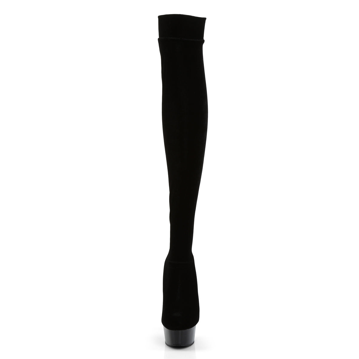 【PLEASER】DELIGHT-3002 シューズ Blk Str Velvet/Blk【取寄】