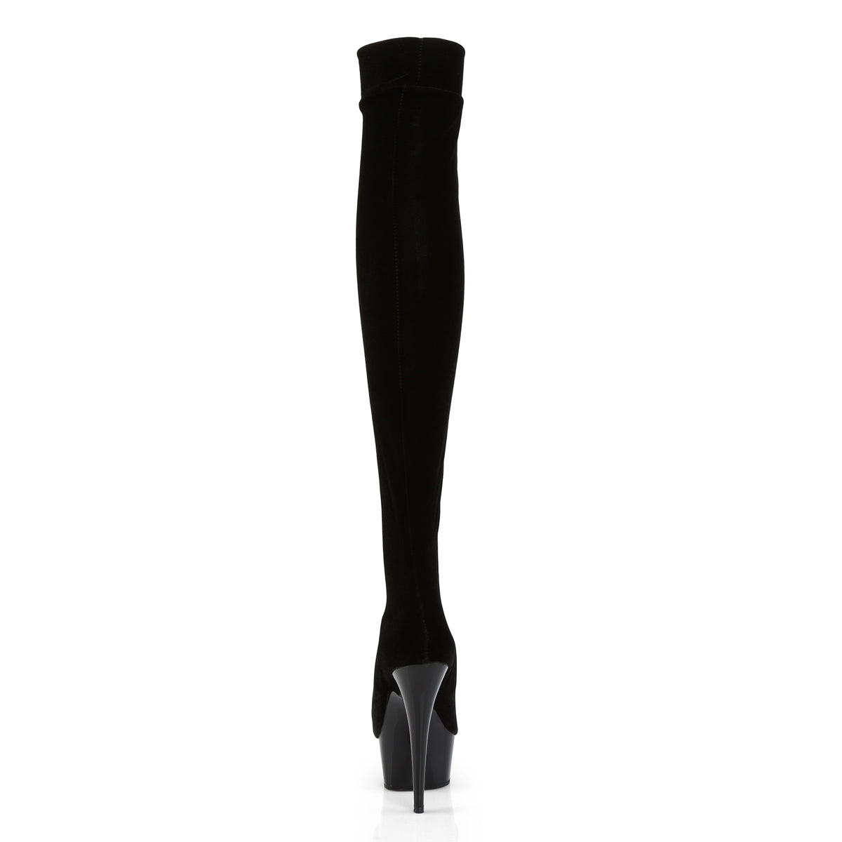 【PLEASER】DELIGHT-3002 シューズ Blk Str Velvet/Blk【取寄】