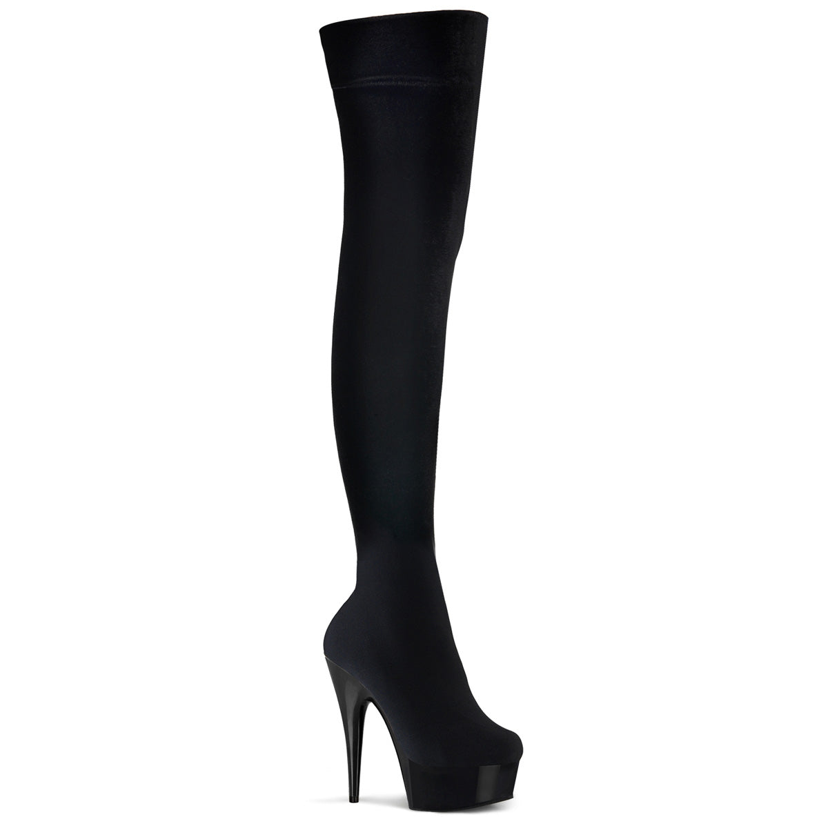 【PLEASER】DELIGHT-3002 シューズ Blk Str Velvet/Blk【取寄】