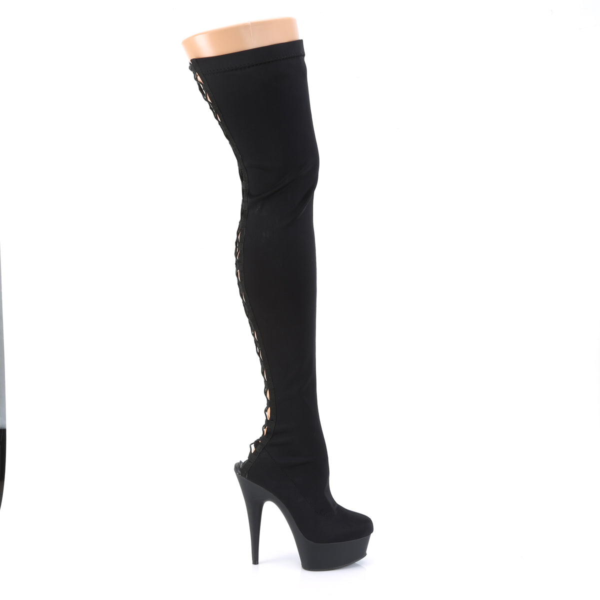 【PLEASER】DELIGHT-3003 シューズ Blk Lycra/Blk Matte【取寄】