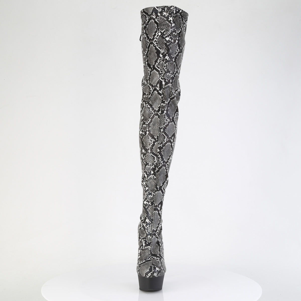 【PLEASER】DELIGHT-3008SP-BT シューズ Grey-Blk Snake Print/Blk Matte【取寄】