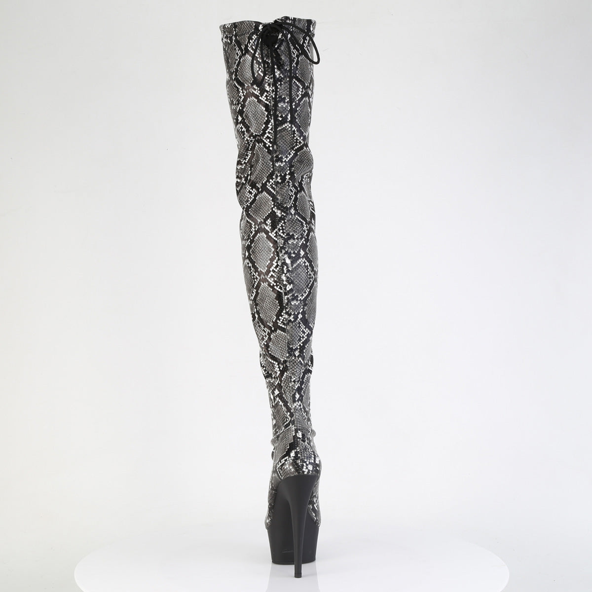 【PLEASER】DELIGHT-3008SP-BT シューズ Grey-Blk Snake Print/Blk Matte【取寄】