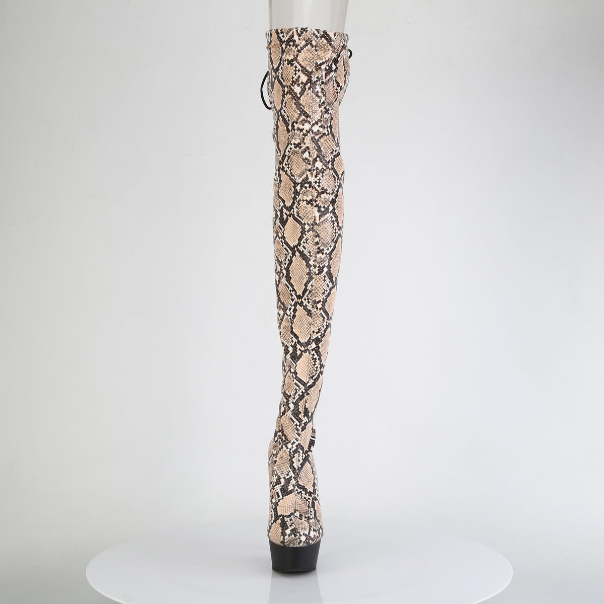 【PLEASER】DELIGHT-3008SP-BT シューズ Tan-Brown Snake Print/Blk Matte【取寄】