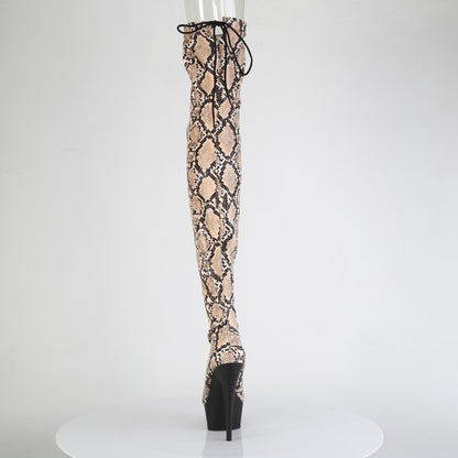【PLEASER】DELIGHT-3008SP-BT シューズ Tan-Brown Snake Print/Blk Matte【取寄】