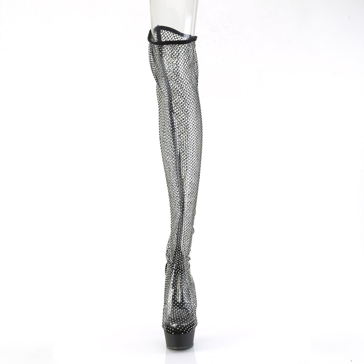 【PLEASER】DELIGHT-3009 シューズ Blk Faux Suede-RS Mesh/Blk Matte【取寄】