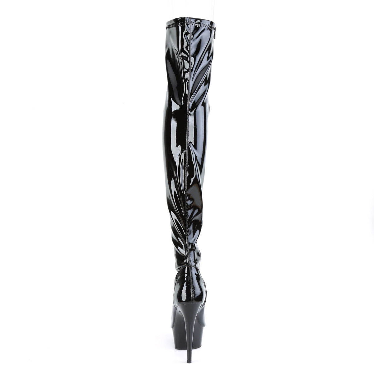【PLEASER】DELIGHT-3011 シューズ Blk Str. Pat/Blk【取寄】
