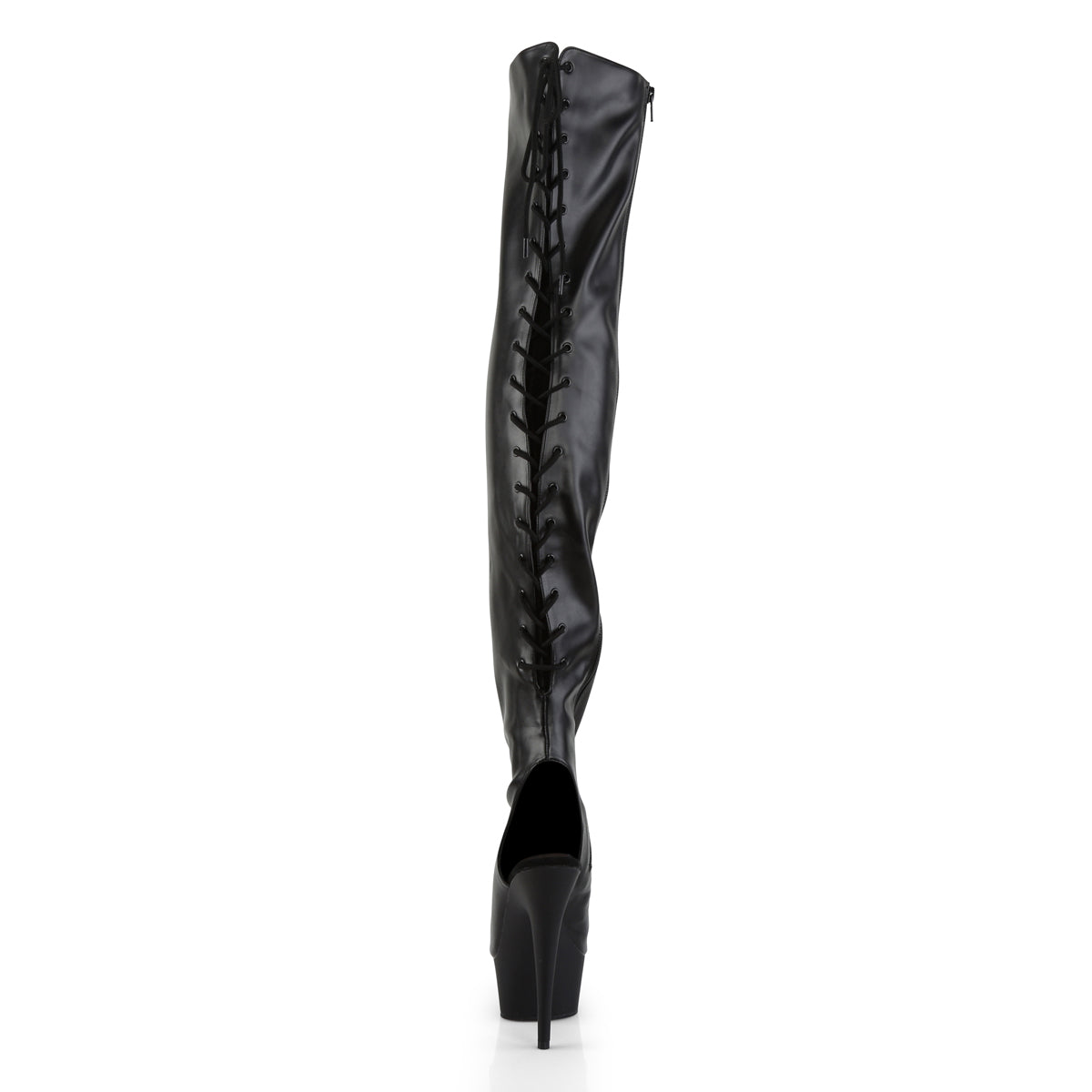 【PLEASER】DELIGHT-3017 シューズ Blk Str Faux Leather/Blk【取寄】