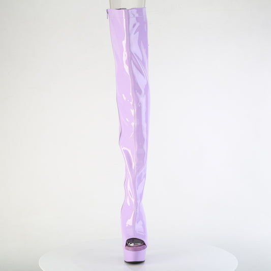 【PLEASER】DELIGHT-3017 プラットフォームシューズ Lavender Str. Pat/Lavender【取寄】