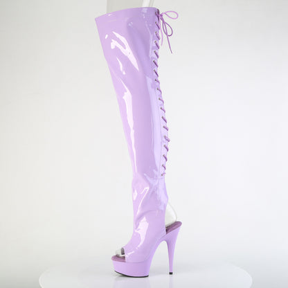 【PLEASER】DELIGHT-3017 シューズ Lavender Str. Pat/Lavender【取寄】