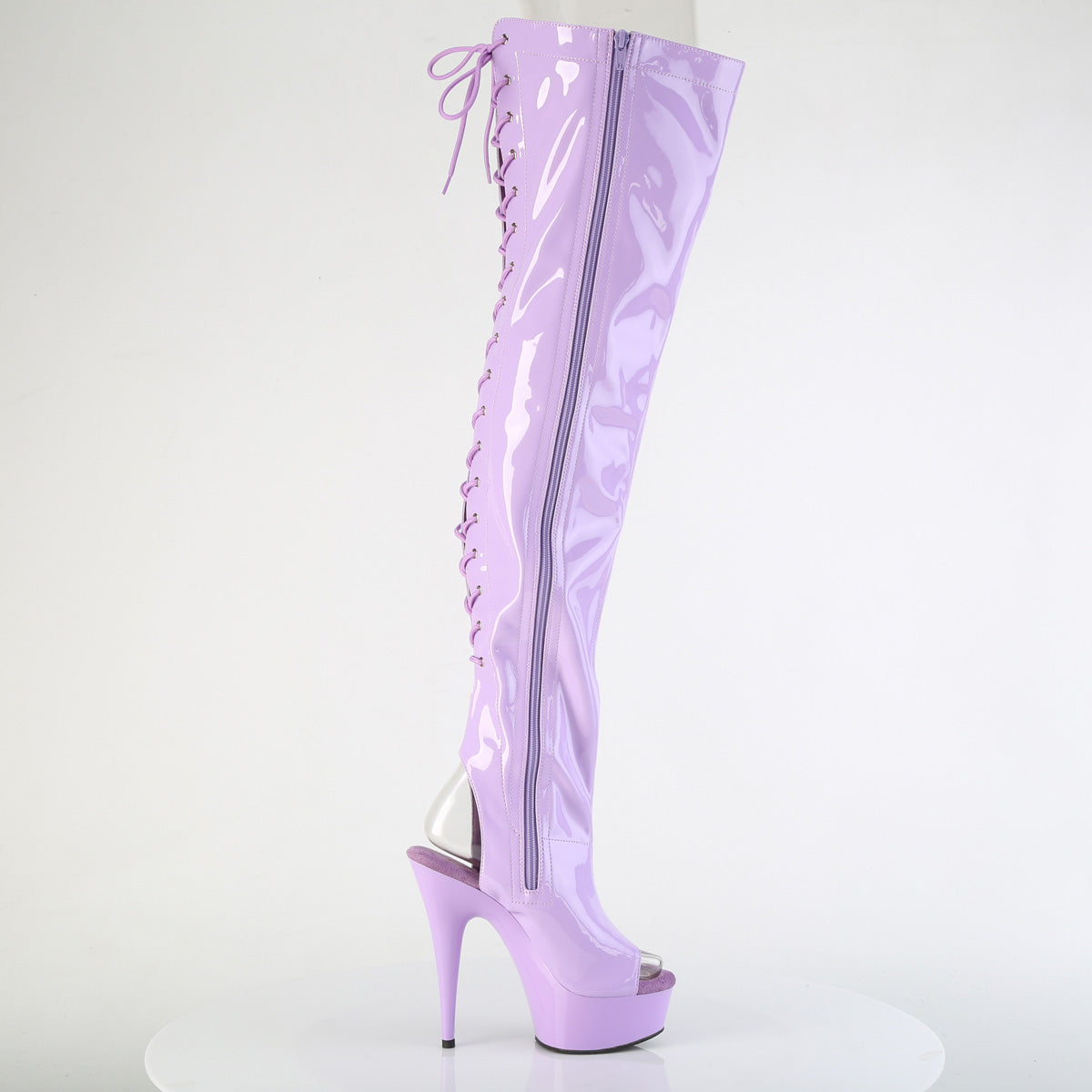 【PLEASER】DELIGHT-3017 シューズ Lavender Str. Pat/Lavender【取寄】