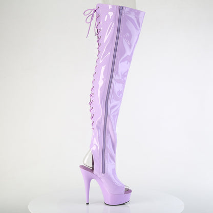 【PLEASER】DELIGHT-3017 シューズ Lavender Str. Pat/Lavender【取寄】