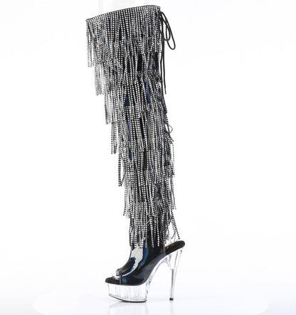【PLEASER】DELIGHT-3017HG-RSF シューズ Blk Holo Pat/Clr【取寄】