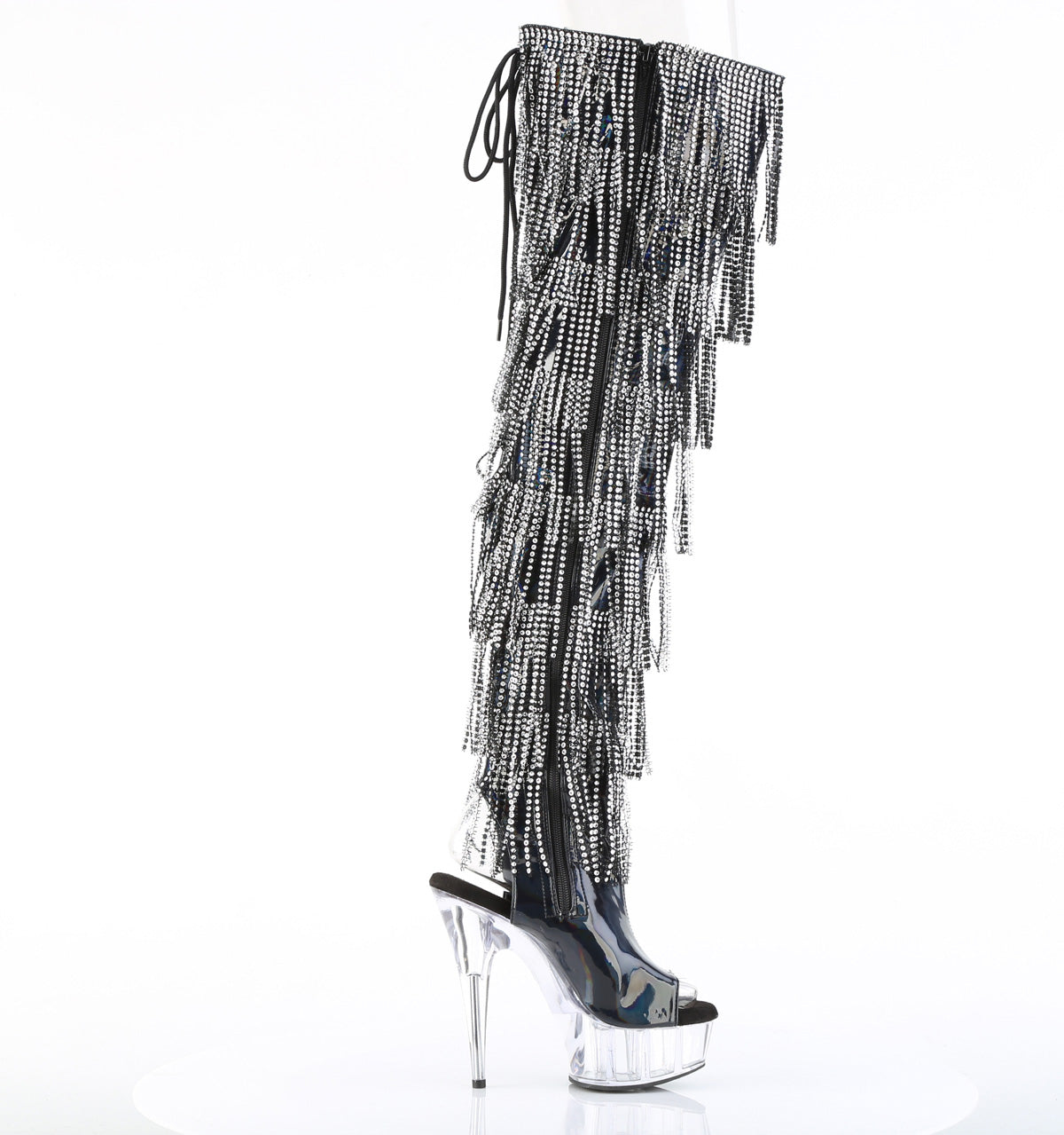 【PLEASER】DELIGHT-3017HG-RSF シューズ Blk Holo Pat/Clr【取寄】