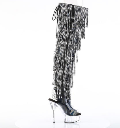 【PLEASER】DELIGHT-3017HG-RSF シューズ Blk Holo Pat/Clr【取寄】