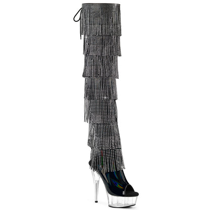 【PLEASER】DELIGHT-3017HG-RSF シューズ Blk Holo Pat/Clr【取寄】