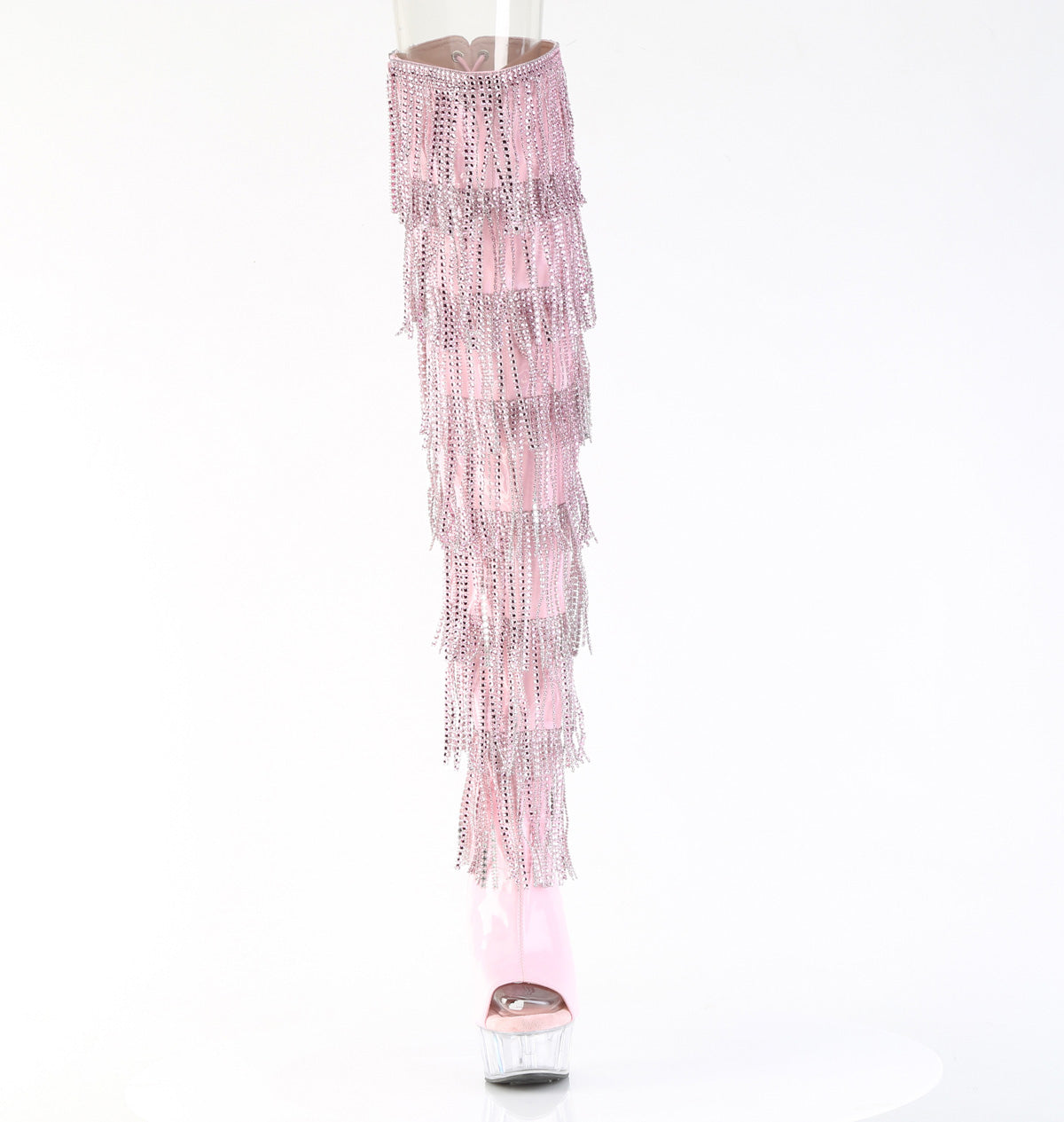 【PLEASER】DELIGHT-3017HG-RSF シューズ B. Pink Holo Pat/Clr【取寄】