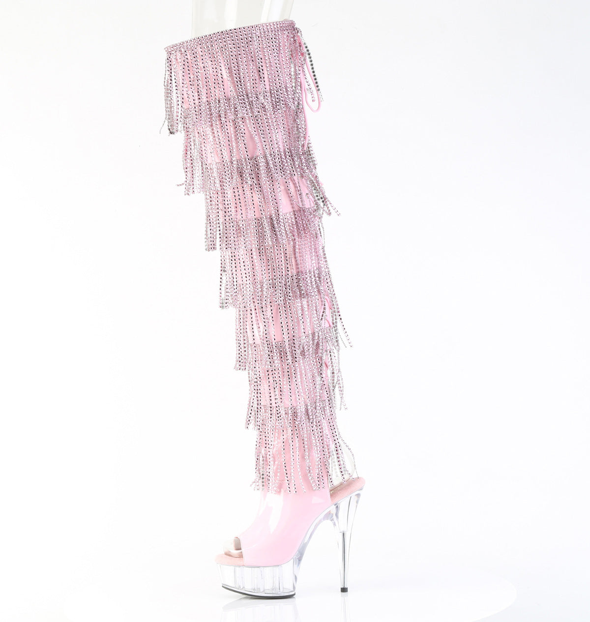 【PLEASER】DELIGHT-3017HG-RSF シューズ B. Pink Holo Pat/Clr【取寄】