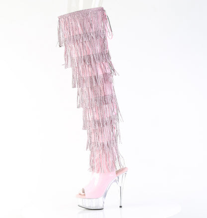 【PLEASER】DELIGHT-3017HG-RSF シューズ B. Pink Holo Pat/Clr【取寄】