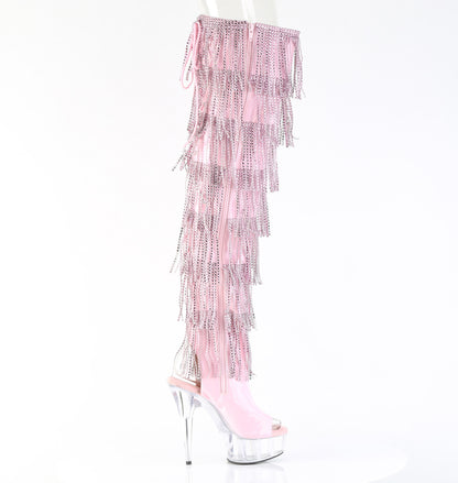 【PLEASER】DELIGHT-3017HG-RSF シューズ B. Pink Holo Pat/Clr【取寄】