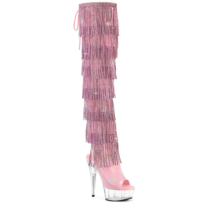 【PLEASER】DELIGHT-3017HG-RSF シューズ B. Pink Holo Pat/Clr【取寄】