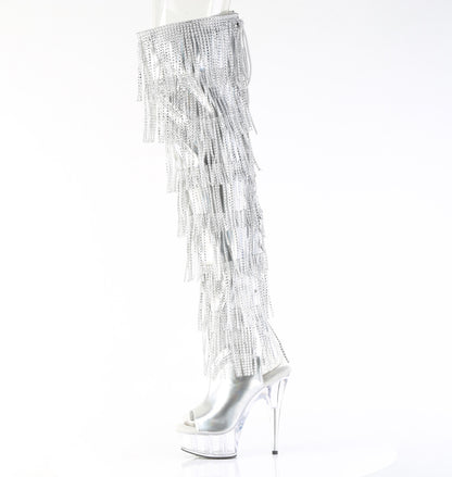 【PLEASER】DELIGHT-3017HG-RSF シューズ Slv Holo Metallic Pu/Clr【取寄】