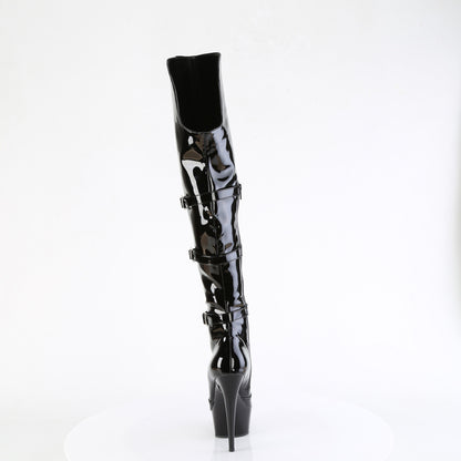 【PLEASER】DELIGHT-3018 シューズ Blk Str. Pat/Blk【取寄】