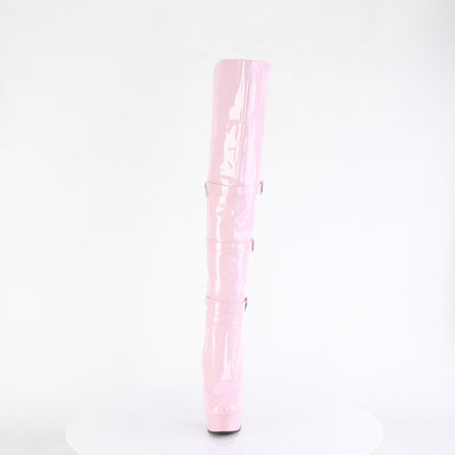 【PLEASER】DELIGHT-3018 シューズ B. Pink Str. Pat/B. Pink【取寄】
