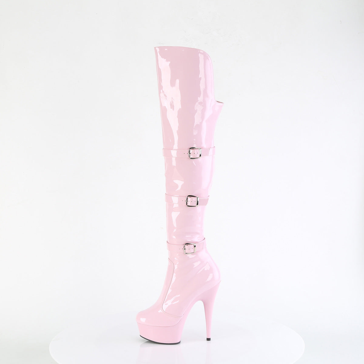 【PLEASER】DELIGHT-3018 シューズ B. Pink Str. Pat/B. Pink【取寄】