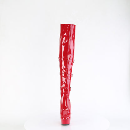 【PLEASER】DELIGHT-3018 シューズ Red Str. Pat/Red【取寄】