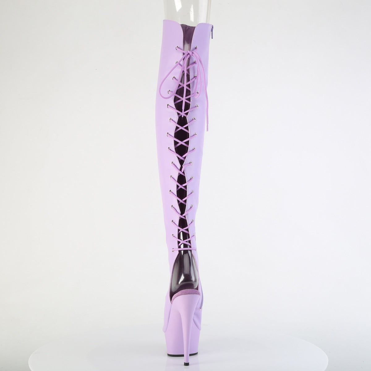 【PLEASER】DELIGHT-3019 シューズ Lavender Faux Leather/Lavender Matte【取寄】