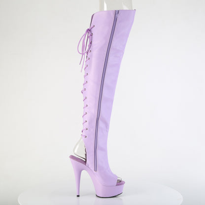 【PLEASER】DELIGHT-3019 シューズ Lavender Faux Leather/Lavender Matte【取寄】