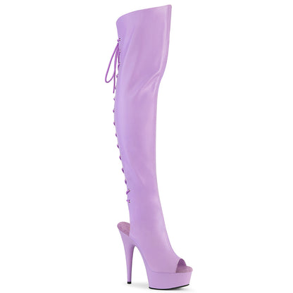 【PLEASER】DELIGHT-3019 シューズ Lavender Faux Leather/Lavender Matte【取寄】