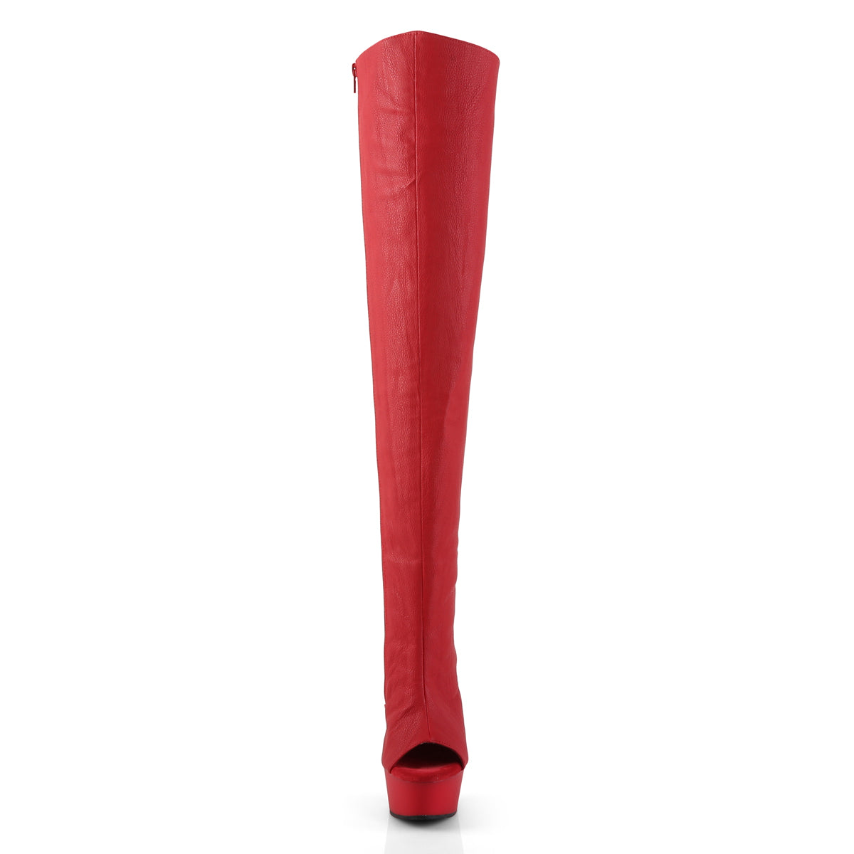 【PLEASER】DELIGHT-3019 シューズ Red Faux Leather/Red Matte【取寄】
