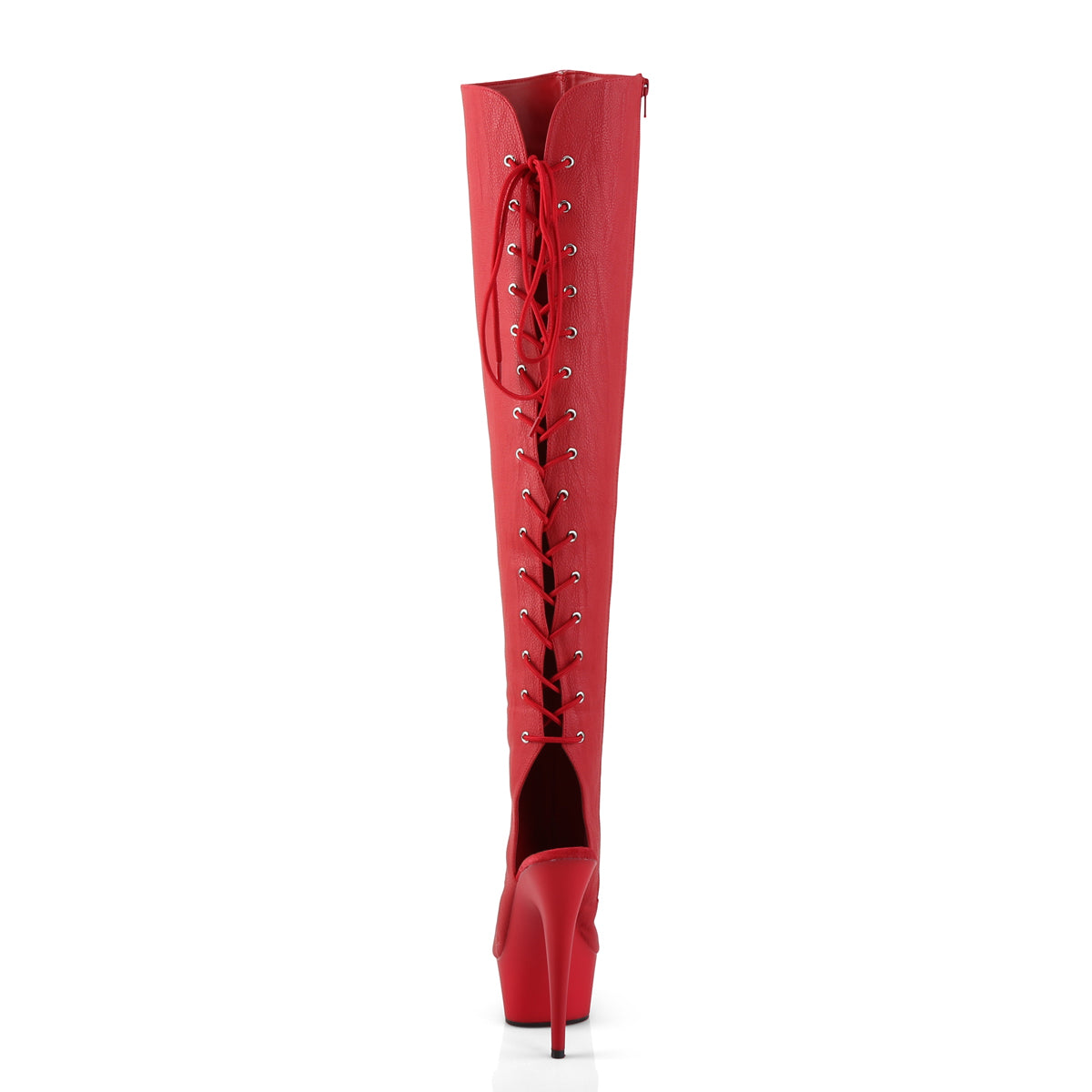 【PLEASER】DELIGHT-3019 シューズ Red Faux Leather/Red Matte【取寄】
