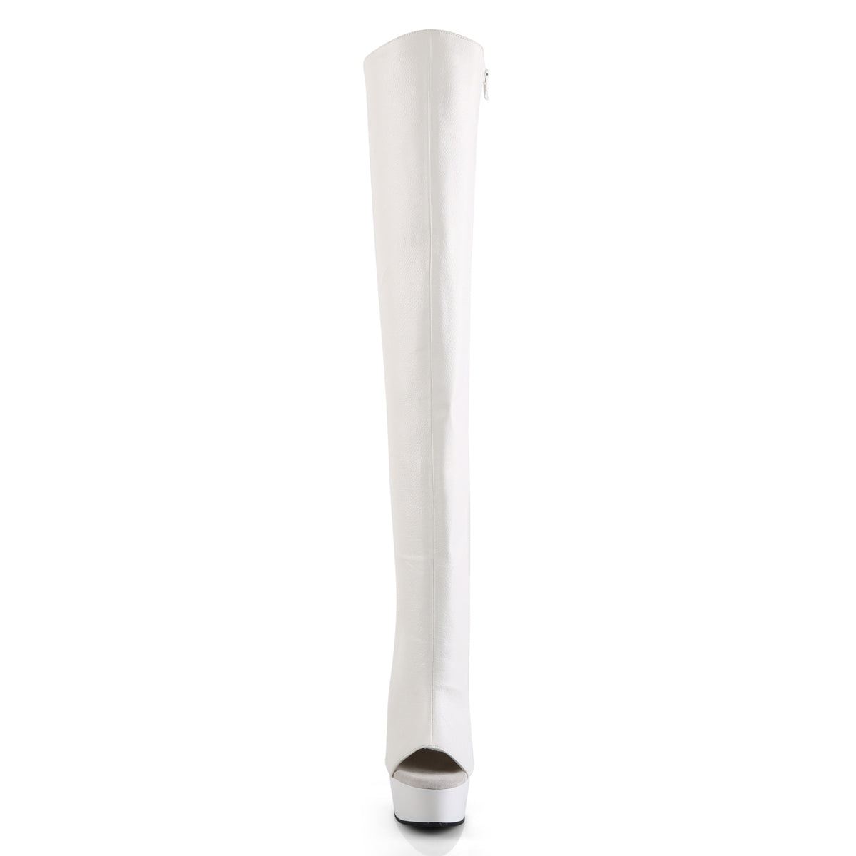 【PLEASER】DELIGHT-3019 シューズ Wht Faux Leather/Wht【取寄】