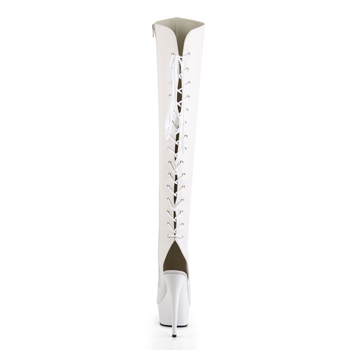 【PLEASER】DELIGHT-3019 シューズ Wht Faux Leather/Wht【取寄】