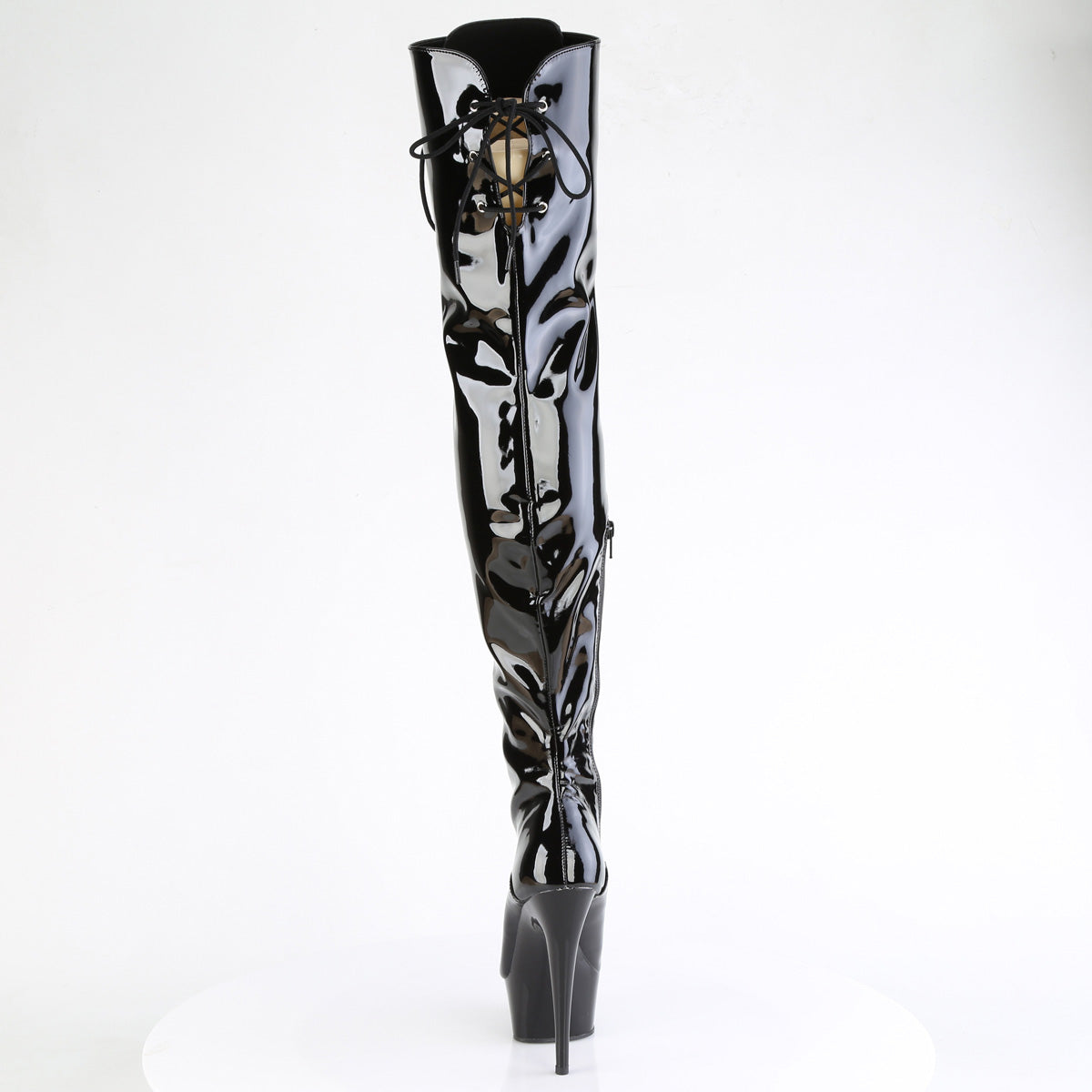 【PLEASER】DELIGHT-3022 シューズ Blk Str Pat/Blk【取寄】