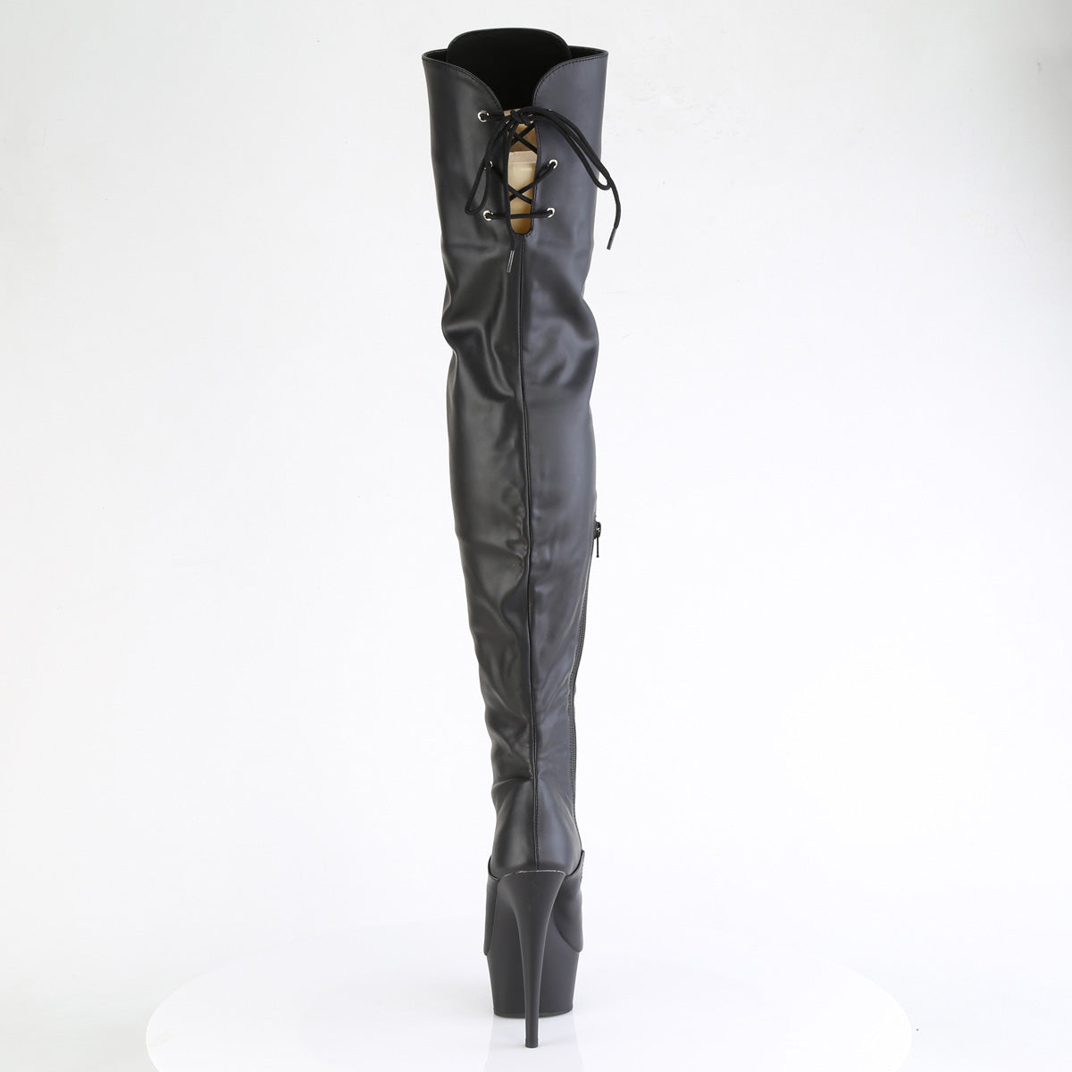 【PLEASER】DELIGHT-3022 シューズ Blk Faux Leather/Blk Matte【取寄】