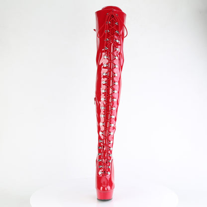 【PLEASER】DELIGHT-3022 シューズ Red Str Pat/Red【取寄】