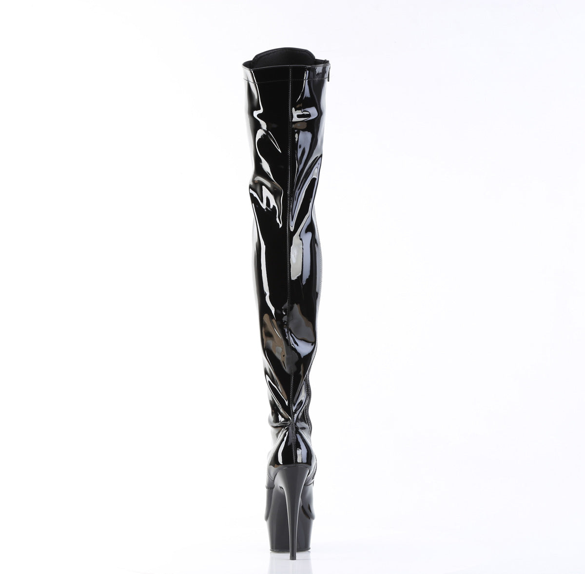 【PLEASER】DELIGHT-3023 シューズ Blk Str Pat/Blk【取寄】