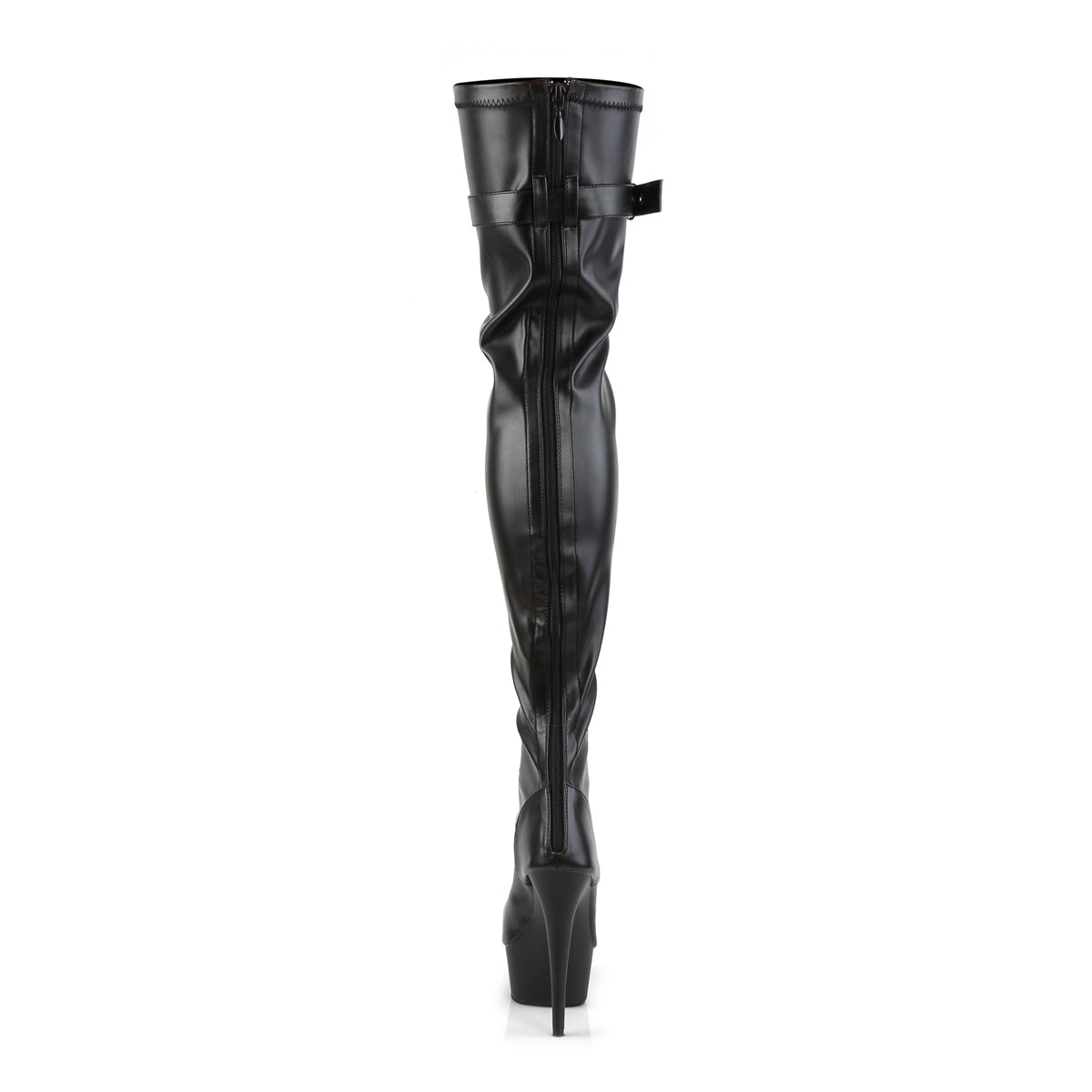 【PLEASER】DELIGHT-3025 シューズ Blk Str Faux Leather/Blk Matte【取寄】