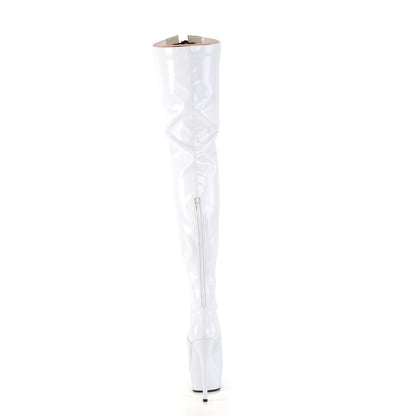 【PLEASER】DELIGHT-3027 シューズ Wht-Blk Str. Pat/Wht【取寄】