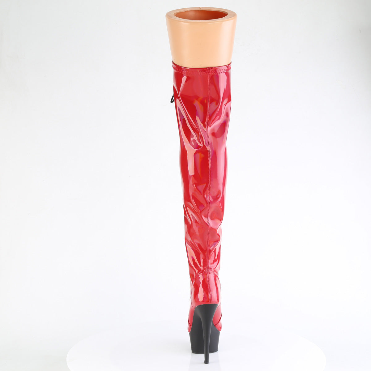 【PLEASER】DELIGHT-3029 シューズ Red Str Hologram Pat/Blk Matte【取寄】
