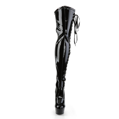 【PLEASER】DELIGHT-3050 シューズ Blk Str Pat/Blk【取寄】