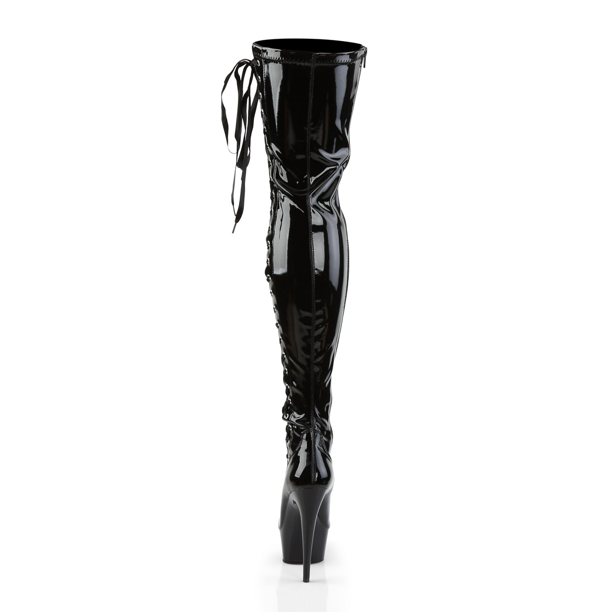 【PLEASER】DELIGHT-3050 シューズ Blk Str Pat/Blk【取寄】