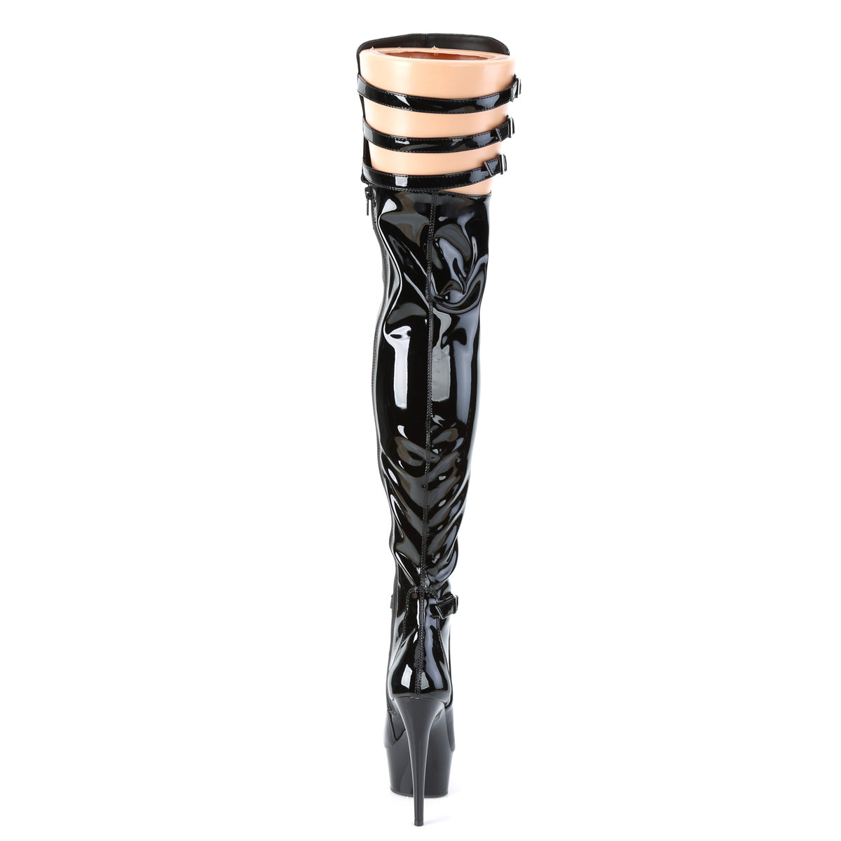 【PLEASER】DELIGHT-3055 シューズ Blk Stretch Pat/Blk【取寄】