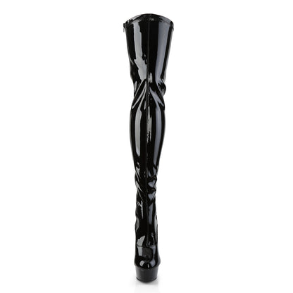 【PLEASER】DELIGHT-3063 シューズ Blk Str Pat/Blk【取寄】